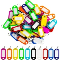 10pcs Adapt to USB Drive,Pets,Bags Split Ring Key Ring Tags Key Tags Plastic Assorted Colours,Identifiers,Name and Labels
