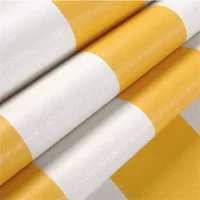 Modern Warm Yellow Vertical Striped Wallpaper for Walls Bedroom Living Room Children Room TV Backdrop Self-adhesive Wallpaper