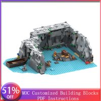 719 PCS Modular Building Isla de Muerta MOC Customize Modular Building Block Popular Technology Brick DIY Boy Assembly Toy Gift