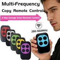 280-868Mhz 4 Keys Colorful Remote Control RF Wireless Copy Code Remote Electric Cloning Gate Garage Door Auto Keychain for Home