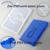 UMD Game Storage Case For PSP 1000/2000/3000 & PSV 1000/2000 Game Box Clear/Blue Plastic Holder Shell Box Storage Shell