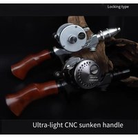 Makou white trout sinking handle CNC precision machining solid wood curved handle locking handle
