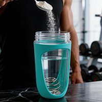 680ml Shaker Bottle Protein Shaker Fitness Bottle Plastic Bottle with Stainless Ball for Fitness Enthusiasts Athletes Sports Cup