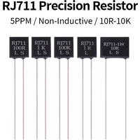 RJ711 0.01% 5PPM 0.25W 0.5W 1W Precision Resistor 10R 100R 250R 1K 10K Non-Inductive Sampling Resistor