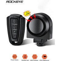 AliExpress WSDCAM Wsdcam Wireless Bicycle Alarm Waterproof Bike Vibration Alarm USB Charging Remote Control Anti-theft Alarm Security Protection