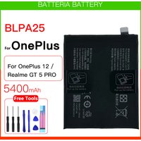 100% Genuine Brand New Battery BLPA25 5400mAh Battery For one plus OnePlus 12 5G Replacement Phone Batteries+free tools
