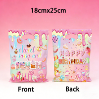 10/30/50pcs Pink Cake Pattern Gift Bag Children's Birthday Party Decoration Handle Candy Bags Baby Baptism Party Shower Supplies