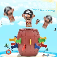 Gra logiczna 3D Pirate Barrel: ekscytujące zabawki dla dzieci – zabawne prezenty dekompresyjne na przyjęcia dla dzieci i spotkania rodzinne