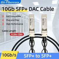 Kabel Twinax 10G SFP+ DAC, 0,2M, 0,5M, 1M~10M, pasywny miedziany kabel do bezpośredniego podłączenia, kompatybilny z przełącznikami Cisco, MikroTik, Netgear, Zte, Zyxel