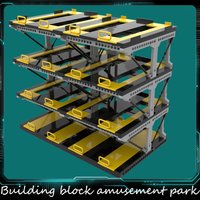 New MOC Modern City Street View Car Garage No3 Building Model DIY Custom Puzzle Technology Creative Assembly Kids Toys Gifts