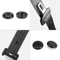 10PC Car Seat Belt Stop Button Clips Fastener Retainer Seatbelt Adjuster Buckle Stopper Holder Rivet Stud Clips Car Styling Grey