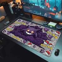 Anime Pokemon Gengar Desk Gaming Mousepad Large Mouse Pads with Stitched Edges and Non-Slip Rubber Base Extended Mouse Pads