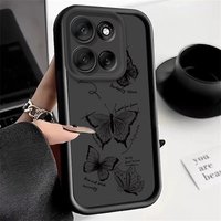 Phone Case For Motorola Moto G86 G56 Moto G56 G 86 MotoG56 MotoG86 Case Shockproof Protect Silicone Soft Cover Butterfly Pattern