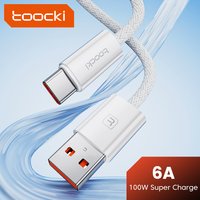 Toocki 66W 6A USB C Cable Fast Charge Type C Charger Cable For Huawei Samsung Xiaomi Oneplus Data Charging Cord USB Type C Cabo
