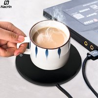 Cup Warmer USB Mug Warmer Coffee Cup Heater Electric Milk Tea Cup Warmer Heater Coaster For Home Office Desk USB Glass Heater