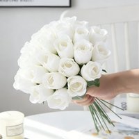 5/10pcs Artificial Flowers Silk Roses Brial Bouquet Home Room Table Garden Valentine's Wedding Decora Cheap Fake Plant Diy Gifts