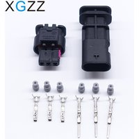 XGK7036K-1.5-21/11 Tyco AMP 3 Pin Waterproof Auto Wire Connector With Terminals And Seals 1718653-1 / 4F0 973 703A / 2-1718652-3