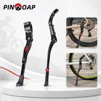 AliExpress pinmoap PINMOAP 1PC Bike Kickstand Adjustable Bicycle Side Stand Durable Aluminum Alloy Kick Stand For Mtb Road Mountain Bike Cycling