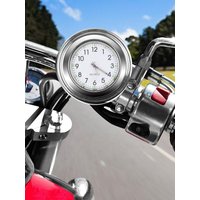 AliExpress ticify 22-25mm Motorcycle Clock Chrome Waterproof Bike Handlebar Mount Quartz Watch Aluminum Luminous Clock Universal Moto Accessories