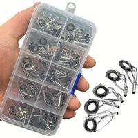 50pcs of sea rod guide rings, rocker rod top rings, stainless steel lure top rings, long-range fishing rod modification accessor