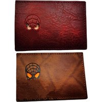 Leather Style Hero ID Wallet For Men And Woman Stylish Superhero Design Multiple Card Slots Cash Gift