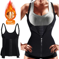 Sweat Waist Trainer Vest Slimming Corset for Weight Loss Body Shaper Sauna Suits Compression Shapewear Belly Girdles Tank Tops