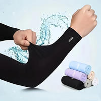 AliExpress NONE 7 pairs of sun and shade arm covers, arm guards, fashionable sleeves, UV resistant arm covers, suitable for cycling and driving,