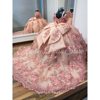 Luxurious Flower Girl Dress For Wedding Tulle Puffy With Bow Elegant Kids Birthday Party First Communion Ball Gowns Customized
