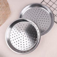 28/30/32/34cm Durable Round Buns Dumplings Fish Steaming Tray Thickened Non-Stick Steamer Stainless Steel Kitchen Cooking Gadget