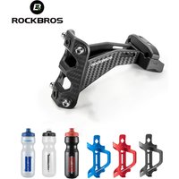 AliExpress ROCKBROS Kettle Holder Adapter Bicycle Saddle Bottle Rack Extension Stand Imitation Carbon Fiber Nylon Bracket Bike Accessories