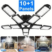 Deformable LED Garage Light With Adjustable 3/5/10 Panels LEDE26/E27 Ceiling Lamp Industrial Lighting for Workshop Shop Storage
