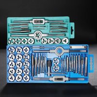 Multifunction Tap and Die Set 12/20/40PCS M3-M12 Metric Screw Thread Making Tools Plugs Hand Taps Straight Taper Threading Kit