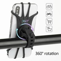 AliExpress Opansten Universal Bicycle Mobile Phone Holder 360 Rotating Silicone Bike GPS Clip Mount Baby Stroller Stand Motorcycle Handlebar Bracket