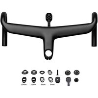 SL8 Road Handlebar/Bent Bar Carbon Integrated Handlebar Stem Titanium Sscrews Bolts with fixed computer holder