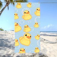 little yellow duck Towel Beach Towel Oversized Super Absorbent Soft Swim BeachTowels for Men, Women