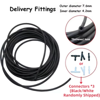 2M Car Windshield Wiper Washer Hose Automotive Jet Spray Wiper Blade Pipe for Vehicle Windscreen Cleaner