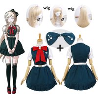 Custom Made Anime Super Danganronpa 2: Sayonara Zetsubo Gakuen Sonia Nevermind Cosplay Costumes and wig Halloween For Women