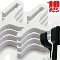 10/1PCS Glass Door Hooks 3D Printed Towel Robes Racks No-Drill Shower Storage Rack Suitable For 6mm Glass Waterproof Organizer