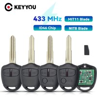KEYYOU Smart Remote Car Control Key For Mitsubishi Outlander ASX Lancer Triton Lama Pajero MIT8 ID46 433MHz 2/3 Buttons Replace