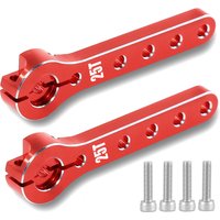 2Pcs 25T Servo Horn 56mm Metal 25 Teeth Extension Steering Servo Arm For 100CC Balsa Airplanes RC Plane Helicopter Car