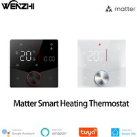 Matter Warm Floor Room Heating Thermostat Temperature Controller Water/Electric/Gas Boiler Tuya Smart Life Alexa Home Homekit