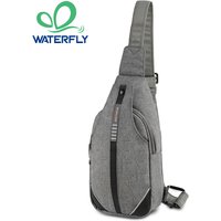 WATERFLY Crossbody Sling Bag Chest Shoulder Backpack Anti Theft Pack Traveling For Mens Bags