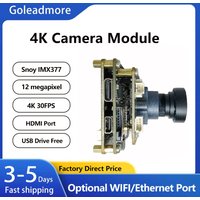 IMX377 4K 30FPS 1/2.3"12MP EIS Ethernet WIFI Camera Module 100° No Distortion M12 Lens HDMI Mini FPV Drone