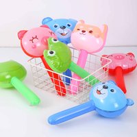 10Pc Cartoon Animal Inflatable Hammer with Bell Pool Summer Beach Toys for Kids Birthday Party Favors Baby Shower Pinata Fillers