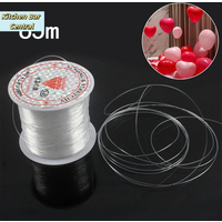 ใ65m Clear Nylon Thread Fishing Wire Hanging Balloons Wire Jewelry Christmas Garland Thread Birthday Party Decorใ