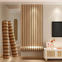 Thick Brown Faux Plaid 40cmx3m Wall Sticker Peel&Stick Waterproof Stain Resistant Wallpaper for Living Room Ceiling