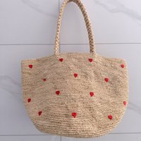 Lafite Grass Crochet Hand Woven Bag Vacation Beach Women's Shoulder Bag 2025 Fashion Handbag Summer Vacation Beach Bag