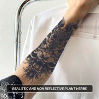 Dragon Head Waterproof Temporary Tattoo Sticker, Long-lasting Waterproof for 1-2 Weeks, Realistic Semi-Permanent Fake Tattoo