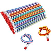 35 Pieces Flexible Soft Pencil Magic Bend Pencils for Kids Children School Fun Equipment