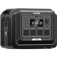 OUPES Mega 1 Portable Power Station, 1024Wh LiFePO4 Battery w/ 4 2000W AC Outlets, Fast Charge 0-80% in 36 Min, Solar Generator
